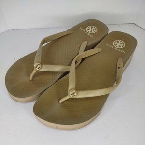TORY BURCH JELLY THONG WEDGE SANDALS  SIZE 11 C5